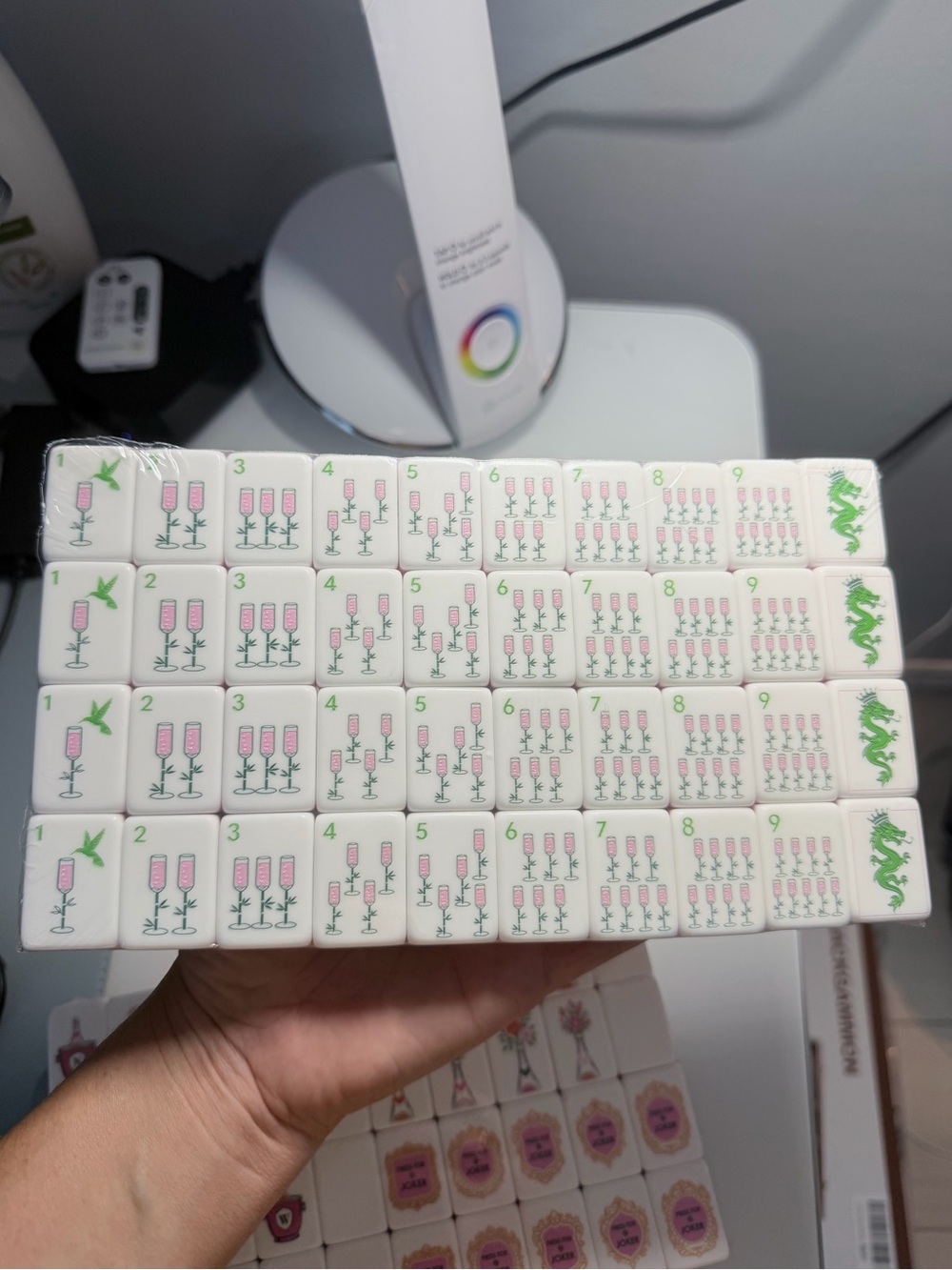 Pink Mahjong Tile Set - Picture 6 of 10